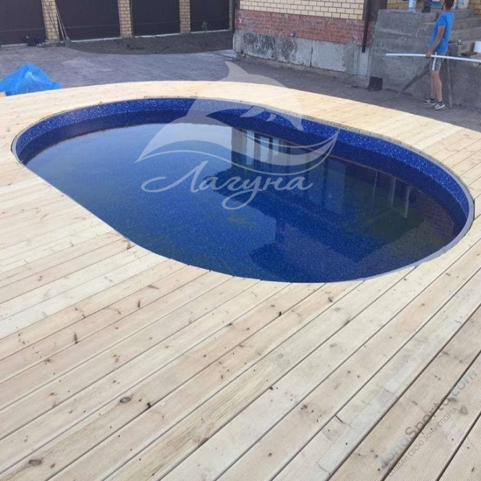 Бассейн Лагуна ТМ828 овальный вкапываемый 5 х 3 х 1.25 м