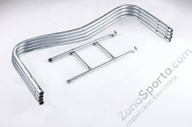 Батут Atlas Sport 374 см - 12ft Pro (усиленные опоры) Blue