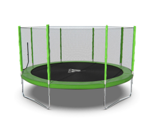 Батут DFC Trampoline Fitness с сеткой 14ft Светло-зелёный