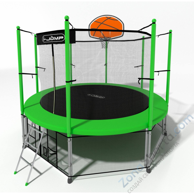 Батут i-Jump Basket 14ft green