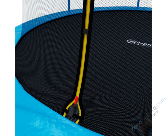 Батут каркасный с сеткой DFC Kondition 14 ft с лестницей