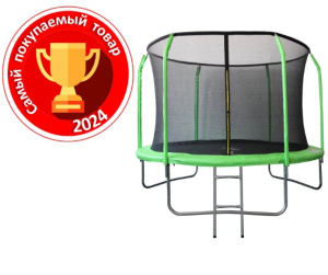 Батут Sport Elite 10FT 3,05 м с защитной сеткой (внутрь) (GB30201-10FT) салатовый