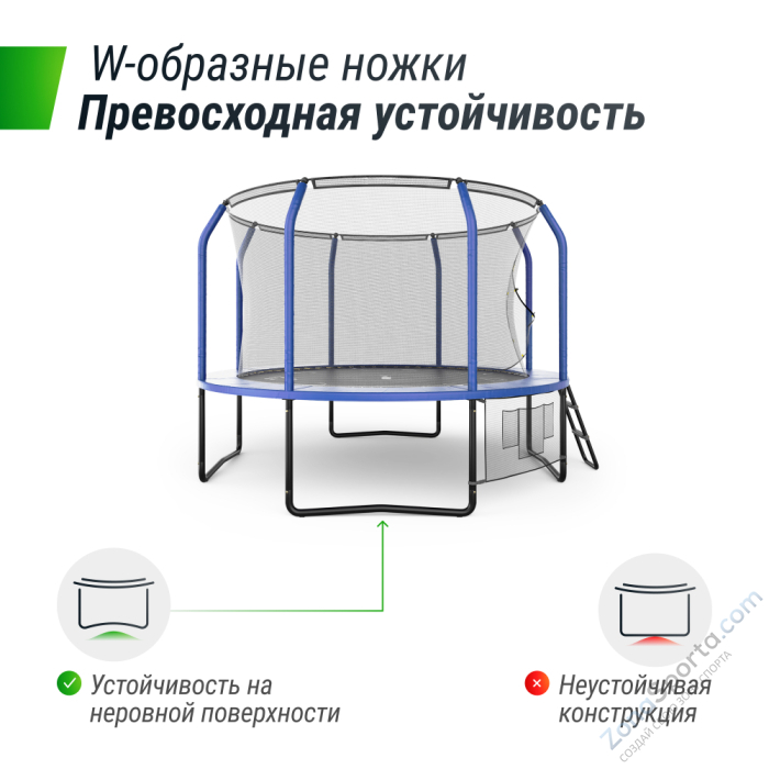 Батут UNIX line Supreme Game 10 ft (blue) TRUSUG10BL