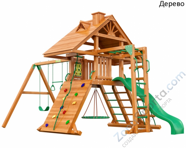 Деревянная детская площадка для дачи IgraGrad Шато 4