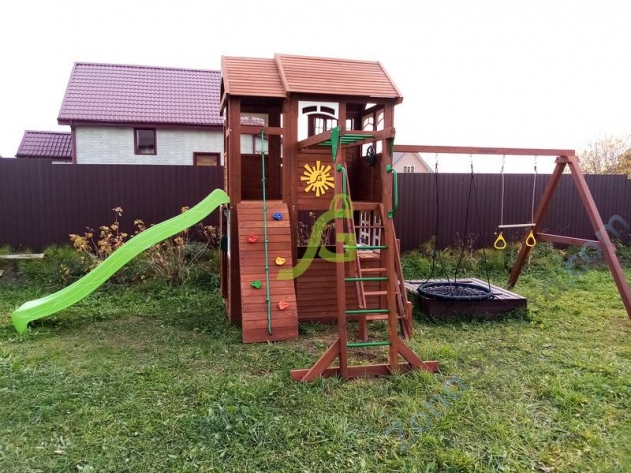 Детская площадка IgraGrad Клубный домик 2 с рукоходом Luxe