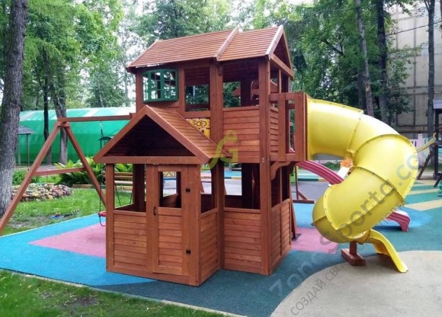 Детская площадка IgraGrad Клубный домик Макси с трубой