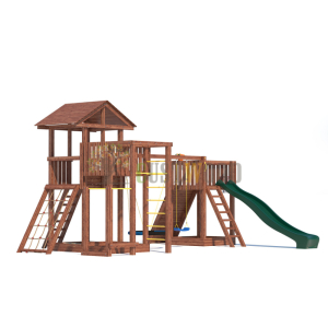 Детская деревянная игровая площадка для улицы дачи CustWood Active 10
