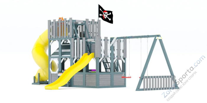 Детская игровая площадка Савушка PlayHouse-6 с домиком