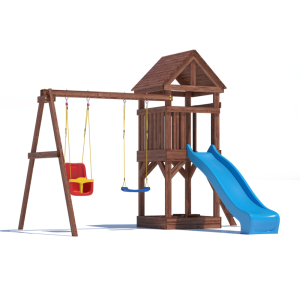 Детская площадка CustWood Scout SC2 с деревянной крышей