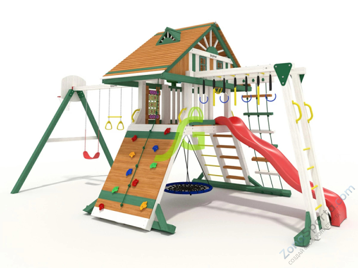 Детская площадка IgraGrad Крепость Фани с рукоходом (Домик) мод.1