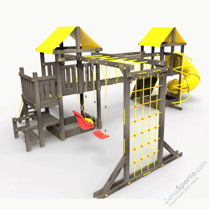 Детская площадка Пикник Black Кракен с трубой