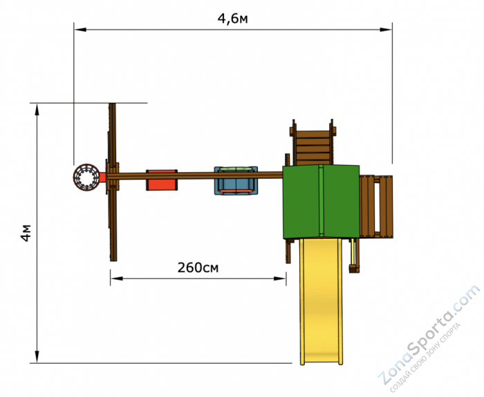 Детская площадка Romashka 3 Middle