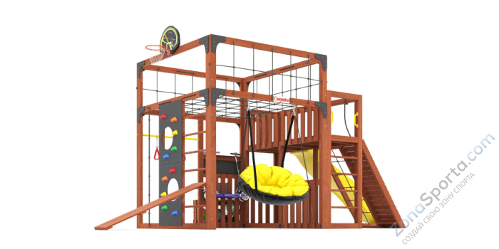 Детская площадка Савушка Куб-3 (Махагон)