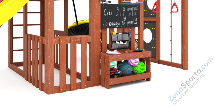 Детская площадка Савушка Куб-3 (Махагон)