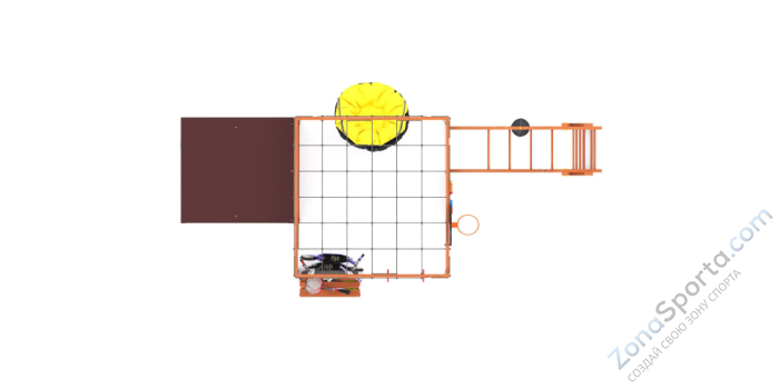 Детская площадка Савушка Куб-4 (Махагон)