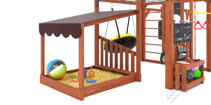 Детская площадка Савушка Куб-4 (Махагон)