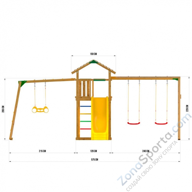 Детский игровой комплекс Jungle Cottage JC4 