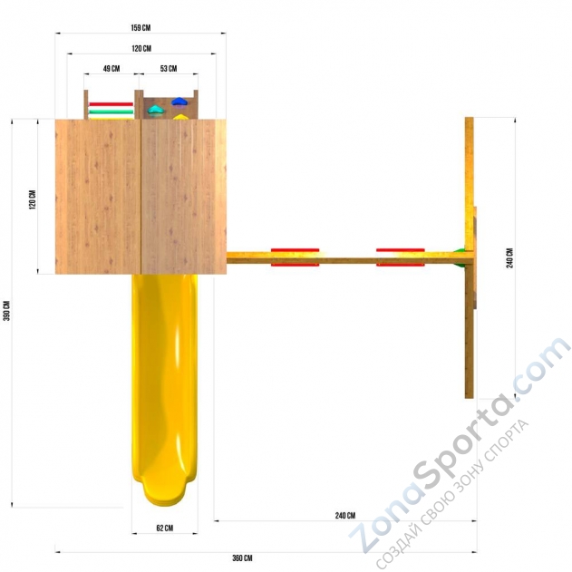 Детский игровой комплекс  Jungle Cottage JC8