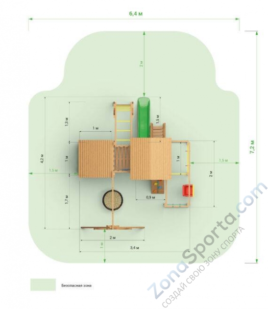 Детский городок Выше Всех Смарт 1