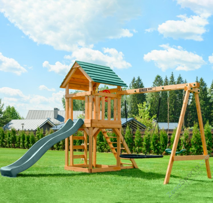 Детский игровой комплекс Unix Kids (6 in 1) Dark Green