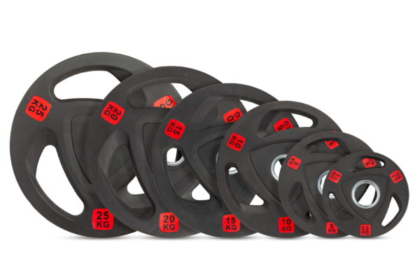 Диск 51 мм. обрезиненный с 3-мя хватами 20 кг VictoryFit VF-ST51200