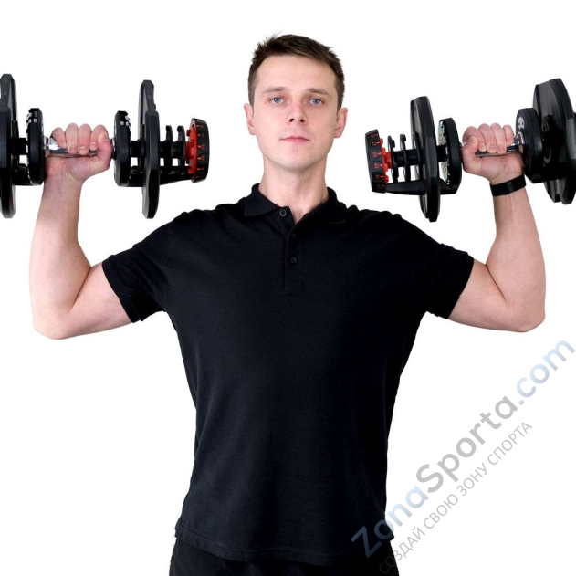 Гантель с регулировкой веса Liveup LS2315 (5-40 кг)