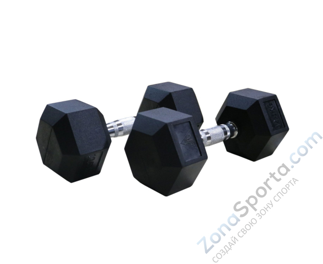 Гантели гексагональные 2 шт. по 10 кг DFC DB001-10