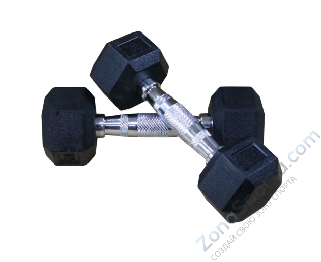 Гантели гексагональные 2 шт. по 15 кг DFC DB001-15