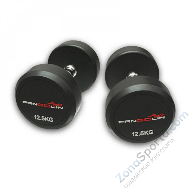 Гантели обрезиненные круглые от 2.5 до 25 кг Pangolin DB145B