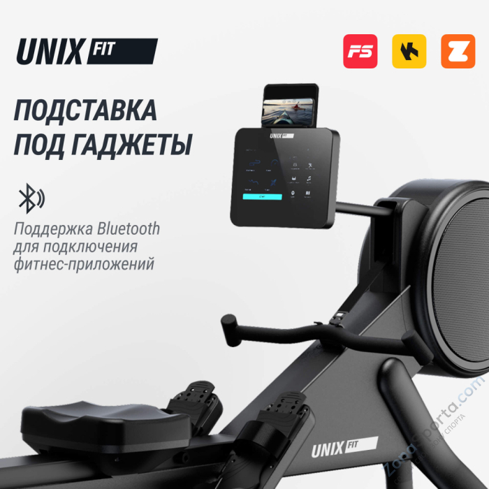 Гребной тренажер Unix Fit Air Magnetic Rower-1100 Pro (10.1 TFT)
