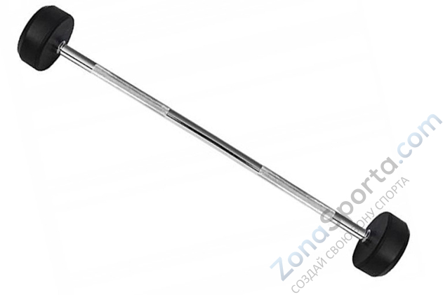 Комплект прямых фиксированных обрезиненных штанг Hasttings HD51G2A-10-30 от 10 до 30 кг