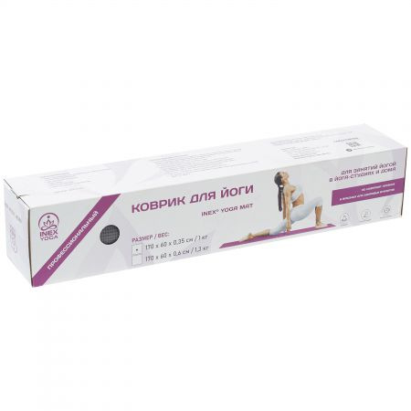 Коврик для йоги INEX Yoga Mat 170 x 60 x 0,6 см, синий