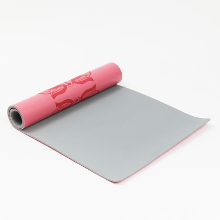 Коврик для йоги INEX Yoga PU Mat TPE c гравировкой розовый