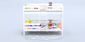 Кровать детская двухъярусная Савушка-05 80х160 White (белый)