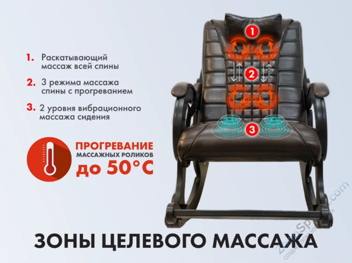 Массажное кресло-качалка Ego Wave Шоколад
