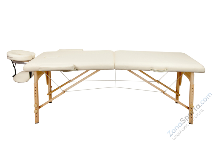 Массажный стол Atlas Sport складной 2-с деревянный 70 см (бежевый)