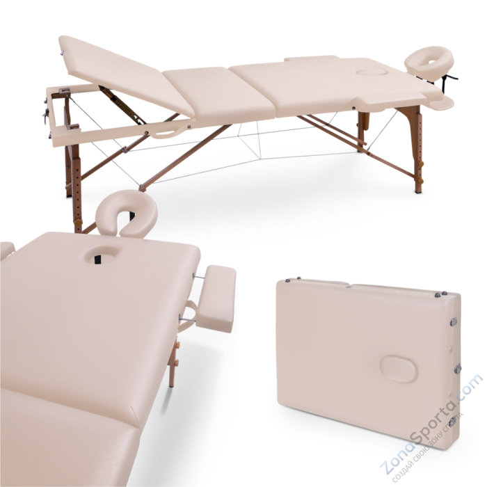 Массажный стол Unix Standard 3 Section Beige