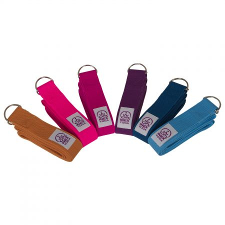 Ремень для йоги INEX Stretch Strap 240 см, фиолетовый