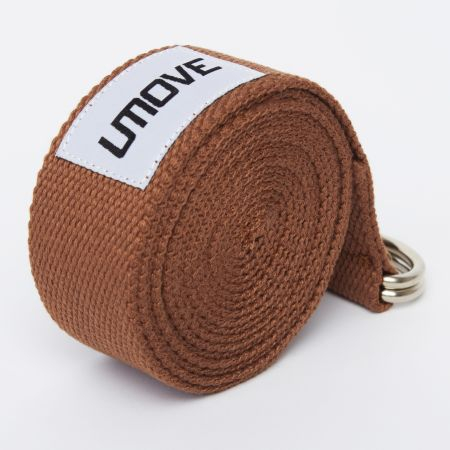 Ремень для йоги Umove Yoga Stretching Strap 240 см, кофейный