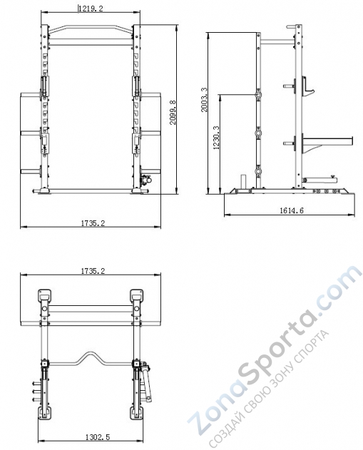 Силовая рама Hasttings Digger HD018-6