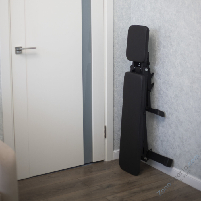 Скамья для жима + Стойки со страховкой и брусьями DEXsport ASD-0090_Black+ASD-0140-JAX-Black