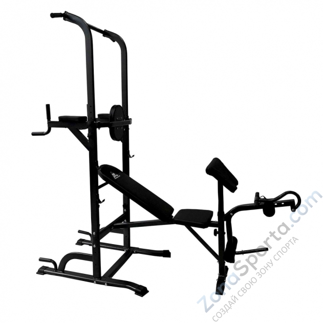 Турник - брусья со скамьей и опциями DFC Power Tower G010