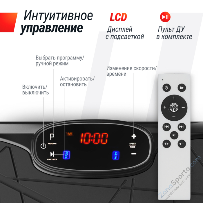 Виброплатформа Unix Fit Edge 2D Black