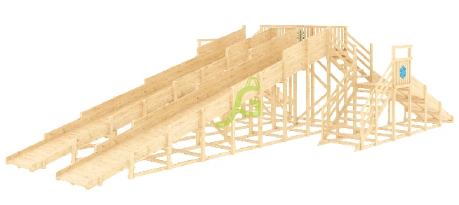 Зимняя горка IgraGrad Snow Fox 4 ската без окраски