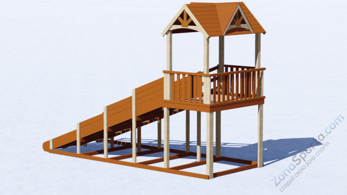 Зимняя горка Норд 2