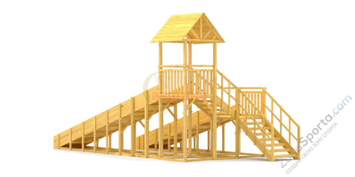 Зимняя горка Савушка Зима Wood 7/2